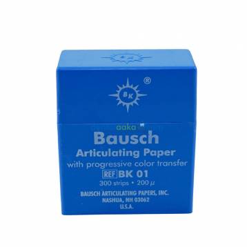 BAUSCH ARTICULATING PAPERS WITH PROGRESSIVE COLOUR TRANSFER - 200Μ MICRONS