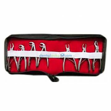 CAT EXTRACTION FORCEPS PEDO SET OF 7